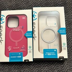 2 Speck Presidio iPhone Cases with Microban Technology NWT
